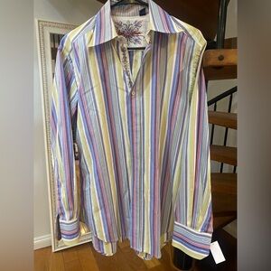 Robert Graham Vibrant Striped Men's Shirt